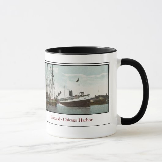 Stoomschip Eastland - Chicago Harbor Mok (Rechts)
