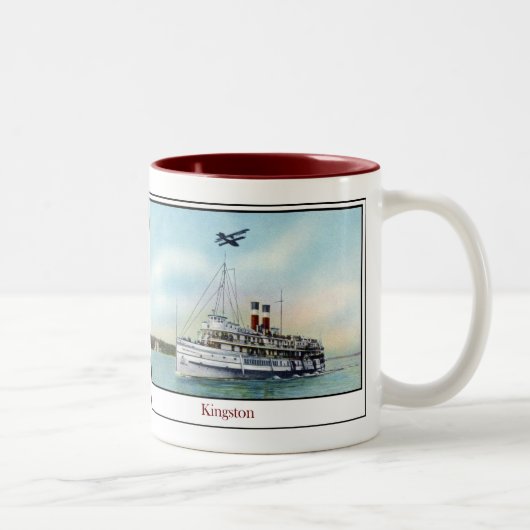 stoomschip Kingston Tweekleurige Koffiemok (Rechts)