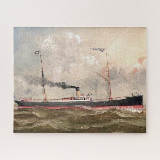 Stoomschip Louise 1800s Legpuzzel (Horizontaal)