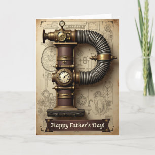Stoomstempel Vaderdag kaart
