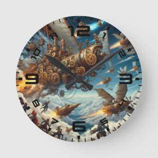 Stoomstijl 8 inch acryl wandklok