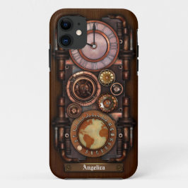 Stoomstijl antieke tijdmeter #1B Case-Mate iPhone Case
