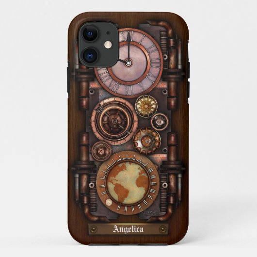 Stoomstijl antieke tijdmeter #1B Case-Mate iPhone Case (Achterkant)