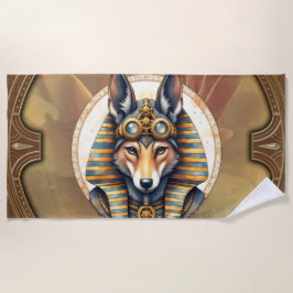 Stoomstijl Anubis Vos Portret Strandlaken