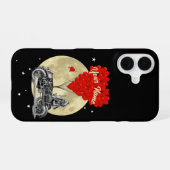 Stoomstijl auto en liefdeshart iPhone 16 hoesje (Achterkant horizontaal)