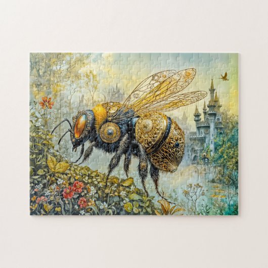 Stoomstijl bloeiende bij legpuzzel (Horizontaal)