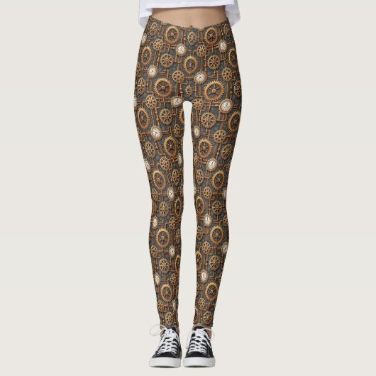 Stoomstijl Broek Leggings (Voorkant)