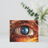Stoomstijl Camera Oog Briefkaart (Staand voorkant)