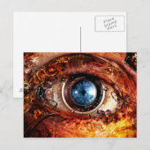 Stoomstijl Camera Oog Briefkaart (Voorkant / Achterkant)