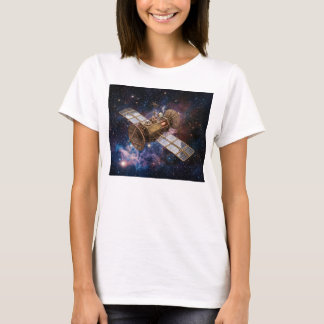 Stoomstijl Communicatiesatelliet Sterrenhemel T-shirt