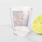 Stoomstijl Dame & Paard Shotglas Shot Glas (Achterkant)