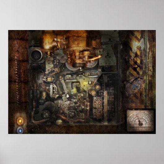 Stoomstijl - De Torencomputer Poster (Voorkant)