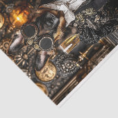 Stoomstijl Duitse Herder, Elzasser BT4 Découpage Tissuepapier (Detail)