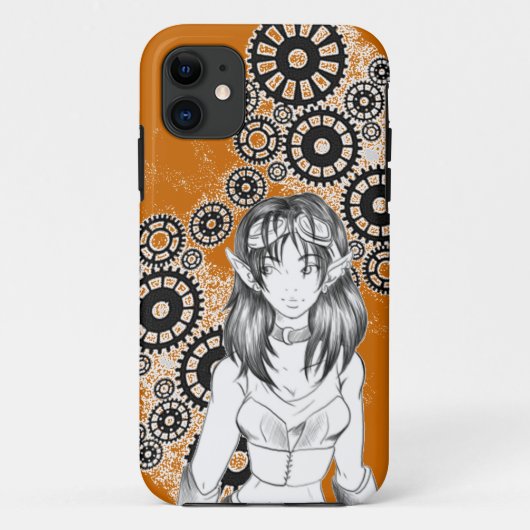 Stoomstijl Elf - iPhone5 Hoes (Achterkant)
