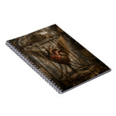 Stoomstijl geketende hart notitieboek (Rechterzijde)