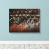 Stoomstijl - Gemotoriseerd Canvas Afdruk (Insitu (Houten vloer))