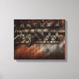 Stoomstijl - Gemotoriseerd Canvas Afdruk