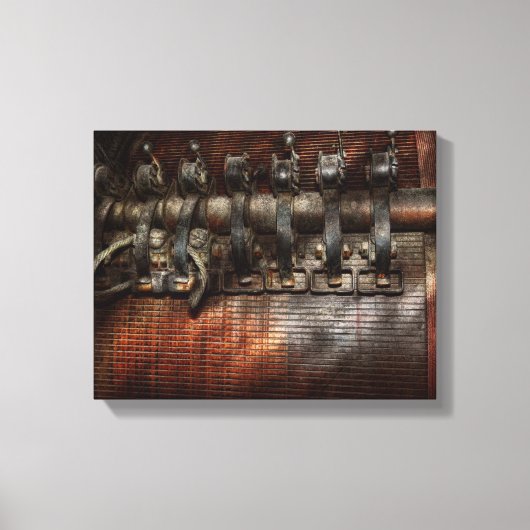 Stoomstijl - Gemotoriseerd Canvas Afdruk (Voorkant)