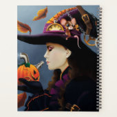 Stoomstijl Herfst Heks Pompoen Klokwerk Hoed Planner (Achterkant)