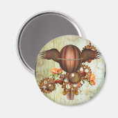 Stoomstijl-hete luchtballon magneet (Voorkant / Achterkant)