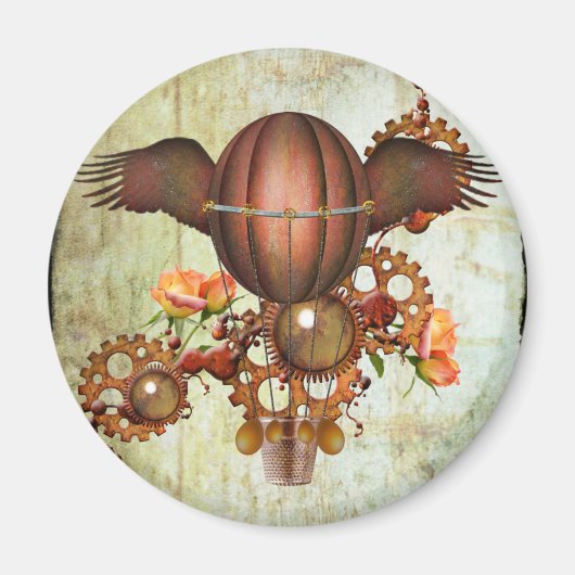 Stoomstijl-hete luchtballon magneet (Voorkant)