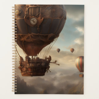 Stoomstijl-hete-luchtballon Planner