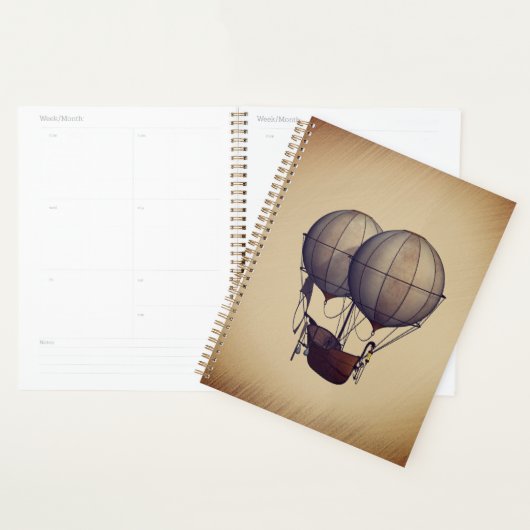 Stoomstijl-hete luchtballonnen met schip planner (Display)