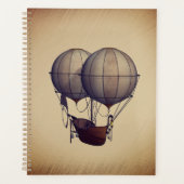 Stoomstijl-hete luchtballonnen met schip planner (Voorkant)