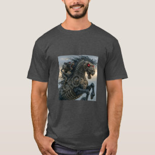 Stoomstijl Hings Nacht Schepsel Ruiter T-shirt