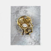 Stoomstijl hoofd met manometer fleece deken (Voorkant)