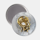 Stoomstijl hoofd met manometer magneet (Voorkant / Achterkant)