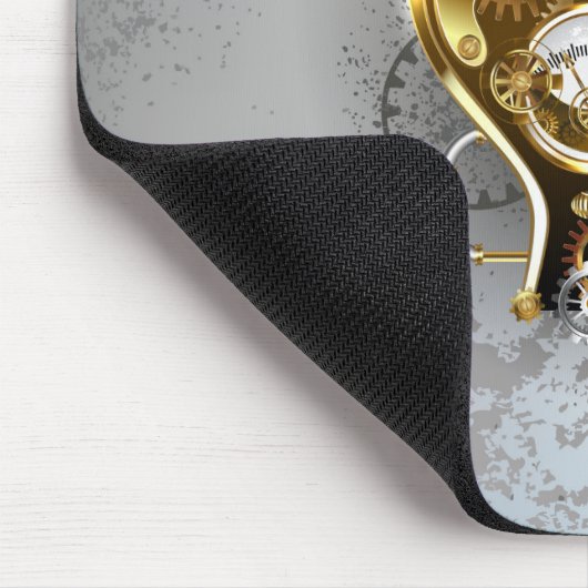 Stoomstijl hoofd met manometer muismat (Hoek)