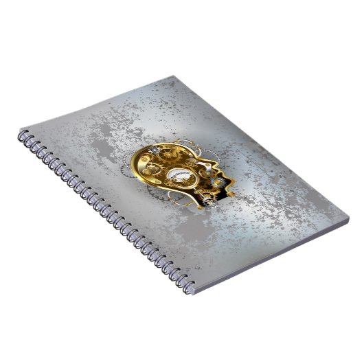 Stoomstijl hoofd met manometer notitieboek (Rechterzijde)