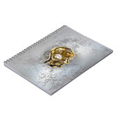 Stoomstijl hoofd met manometer notitieboek (Linkerzijde)