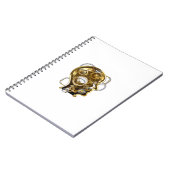 Stoomstijl hoofd met manometer notitieboek (Linkerzijde)