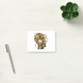 Stoomstijl hoofd met manometer post-it® notes (Kantoor)