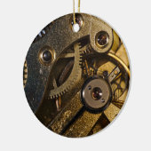Stoomstijl horlogemechanisme keramisch ornament (Links)