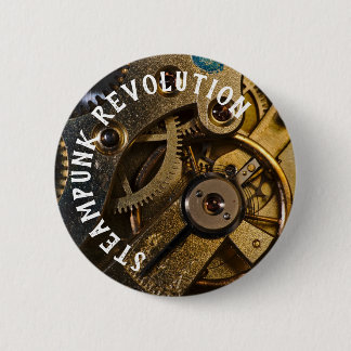 Stoomstijl horlogemechanisme ronde button 5,7 cm