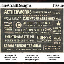 Stoomstijl Industriële Typografie Bord FA5 Découpa