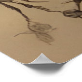 Stoomstijl Insecten Dame Poster (Hoek)