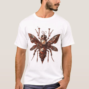 Stoomstijl Insecten Ontwerp T-Shirt