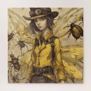 Stoomstijl Insectendame Legpuzzel