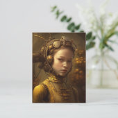 Stoomstijl Insectenvrouw  Briefkaart (Staand voorkant)