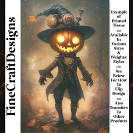 Stoomstijl Jack Lantern Mannelijke Tovenaar AB2 De Tissuepapier