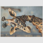 Stoomstijl kameel getand decoupage tissuepapier (Voorkant)