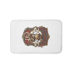 Stoomstijl Kat Kat Stoomstijl Vintage Badmat