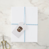 Stoomstijl Kat Kat Stoomstijl Vintage Cadeaulabel (Met Touw)