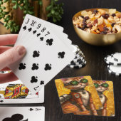 Stoomstijl kat pokerkaarten (Insitu)