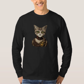 Stoomstijl Kat Victoriaans Kitten T-shirt