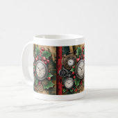 Stoomstijl Kerst Koffiemok (Voorkant links)